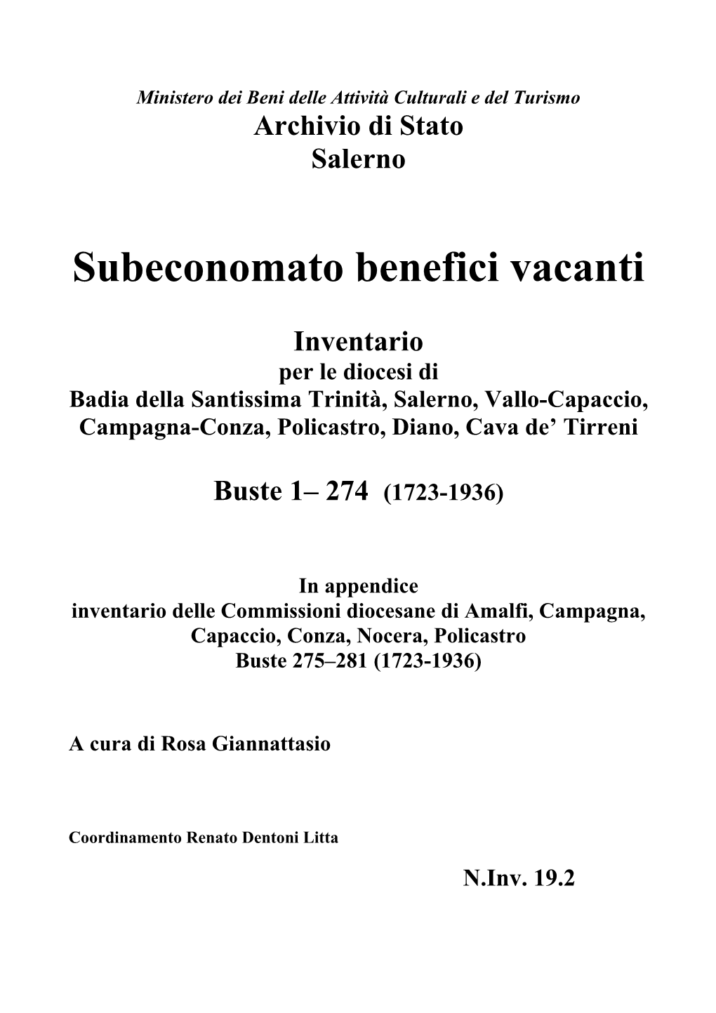 Subeconomato Introduzione