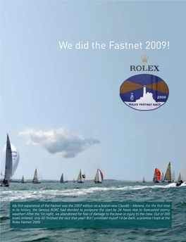We Did the Fastnet 2009!