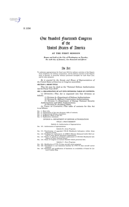 National Defense Authorization Act for Fiscal Year 2016’’