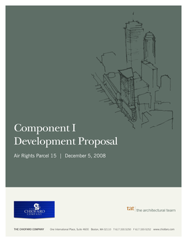 Component I Development Proposal