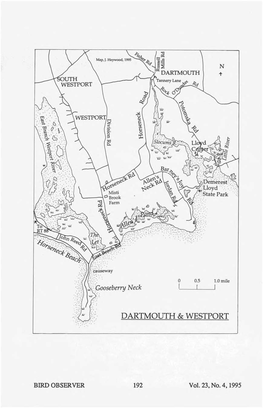 BIRD OBSERVER 192 Vol. 23, No. 4,1995 BIRDING in DARTMOUTH and WESTPORT DURING FALL and WINTER