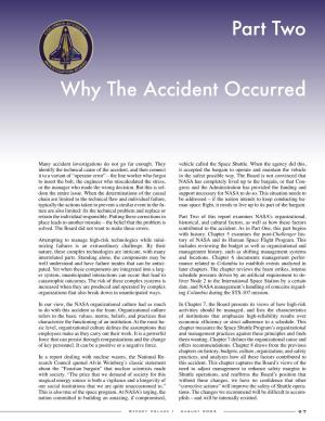 COLUMBIA ACCIDENT INVESTIGATION BOARD Part Two