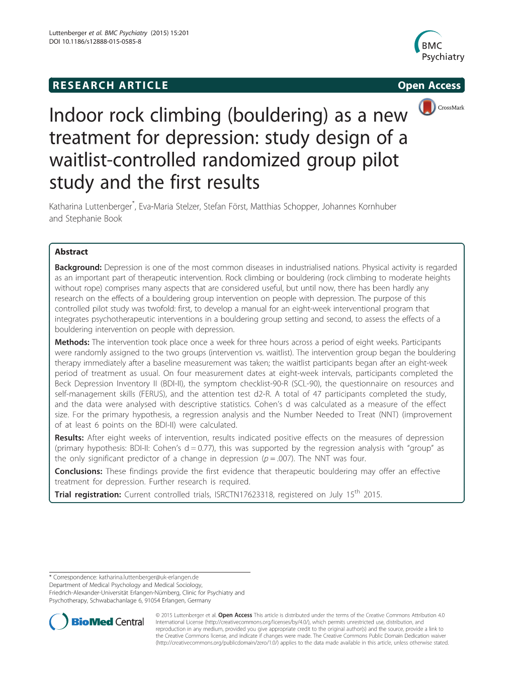 Indoor Rock Climbing (Bouldering)