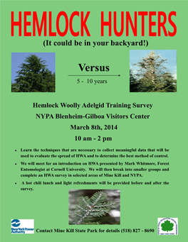 Hemlock Hunters Flyer 2-13-14