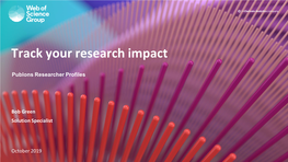 Track Your Research Impact