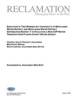1.3 Warren Act Contract