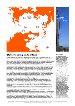 State Housing in Auckland the Facts: the Liberal Government State House Tenants Can Do Anything