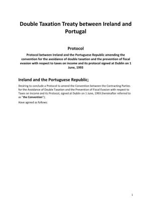 Double Taxation Treaty Between Ireland and Portugal