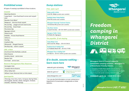 Freedom Camping in Whangarei District