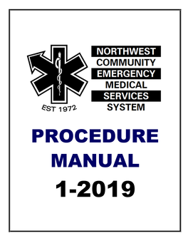 NWC EMSS PROCEDURE MANUAL January 2019