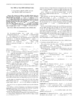 New MDS Or Near-MDS Self-Dual Codes