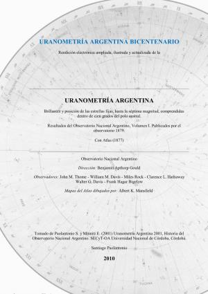 Uranometría Argentina Bicentenario