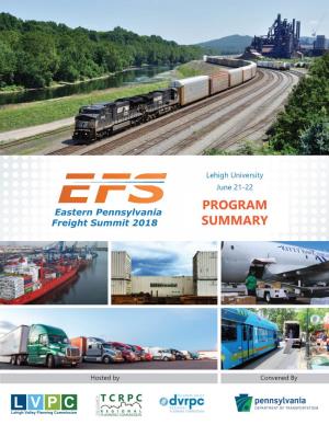 Eastern Pa Freight Summit Summary