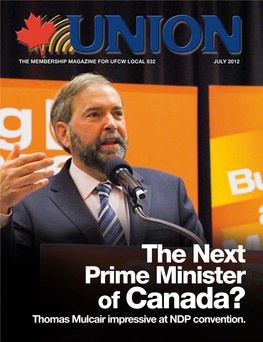 The Next Prime Minister of Canada? Thomas Mulcair Impressive at NDP Convention