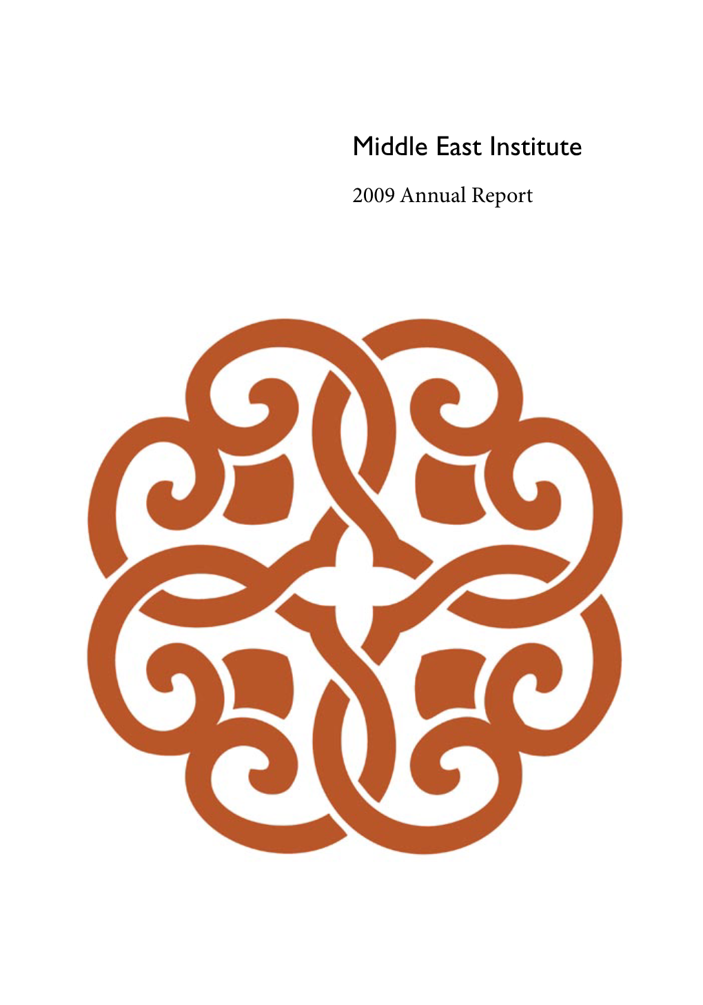 2009 Annual Report Mission Statement