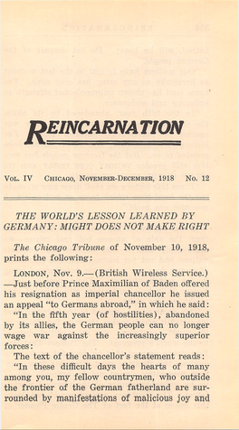 Reincarnation V4 N12 Nov-Dec 1918