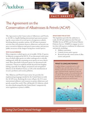 The Agreement on the Conservation of Albatrosses & Petrels (ACAP)
