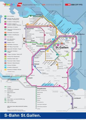Liniennetzplan "S-Bahn St.Gallen"