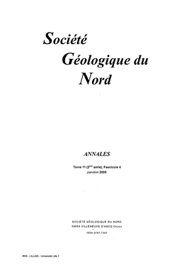 Société Géologique Du Nord