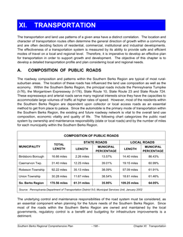 Transportation Summary