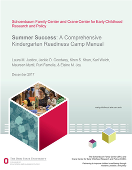 Summer Success: a Comprehensive Kindergarten Readiness Camp Manual
