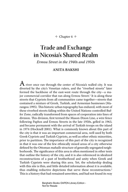 Chapter 4. Trade and Exchange in Nicosia's Shared Realm: Ermou Street in the 1940S and 1950S