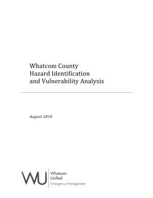 Whatcom County Hazard Identification and Vulnerability Analysis