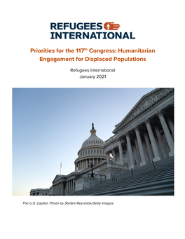 Priorities for the 117Th Congress: Humanitarian Engagement for Displaced Populations