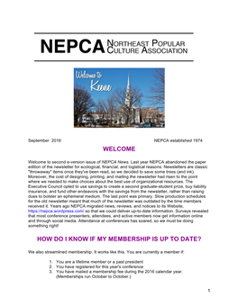 2016 NEPCA News
