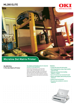 ML280 ELITE Microline Dot Matrix Printer