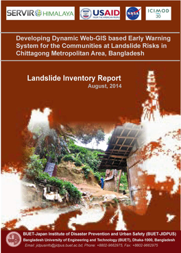 Landslide Inventory Report of Chittagong Metropolitan Area, Bangladesh