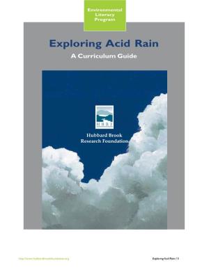 Exploring Acid Rain Curriculum