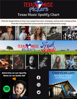 Texas Music Spotify Chart
