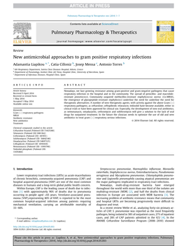 New Antimicrobial Approaches to Gram Positive Respiratory Infections