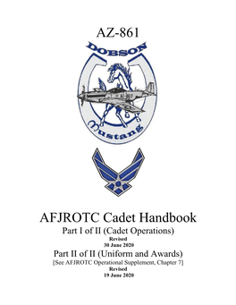 AZ-861 AFJROTC Cadet Handbook