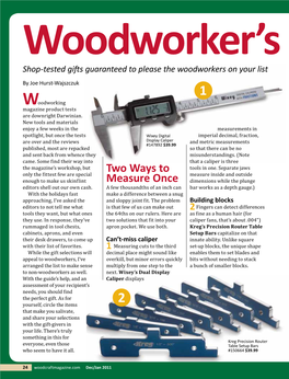 Two Ways to Measure Once