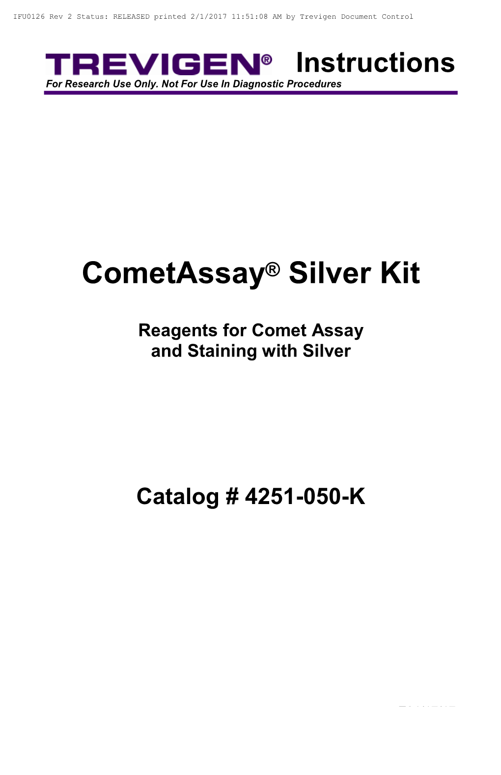 Cometassay® Silver Kit