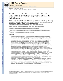 NIH Public Access Author Manuscript Synapse