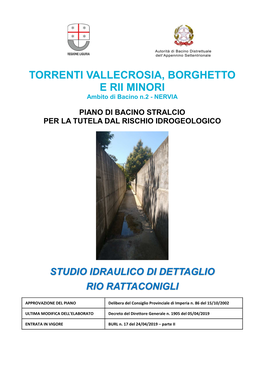 Torrenti Vallecrosia, Borghetto E Rii Minori