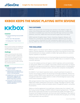 Kkbox Keeps the Music Playing with Sevone