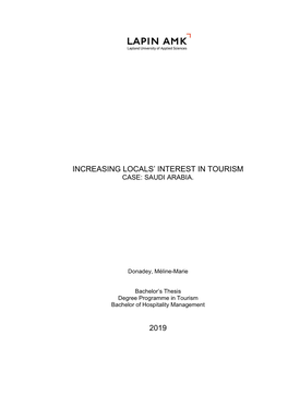 Increasing Locals' Interest in Tourism. Case Saudi Arabia.Pdf