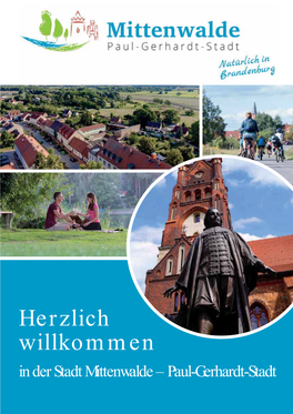 In Der Stadt Mittenwalde – Paul-Gerhardt-Stadt HERZLICH WILLKOMMEN