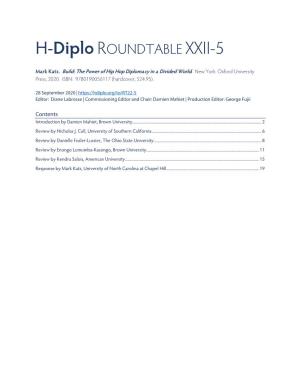H-Diplo ROUNDTABLE XXII-5