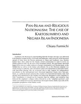 The Case of Kartosuwiryo and Negara Islam Indonesia Chiara Formichi