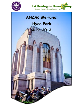 ANZAC Memorial Visit