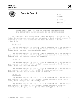 Security Council Distr