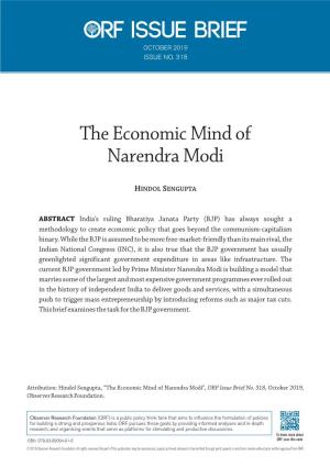 The Economic Mind of Narendra Modi