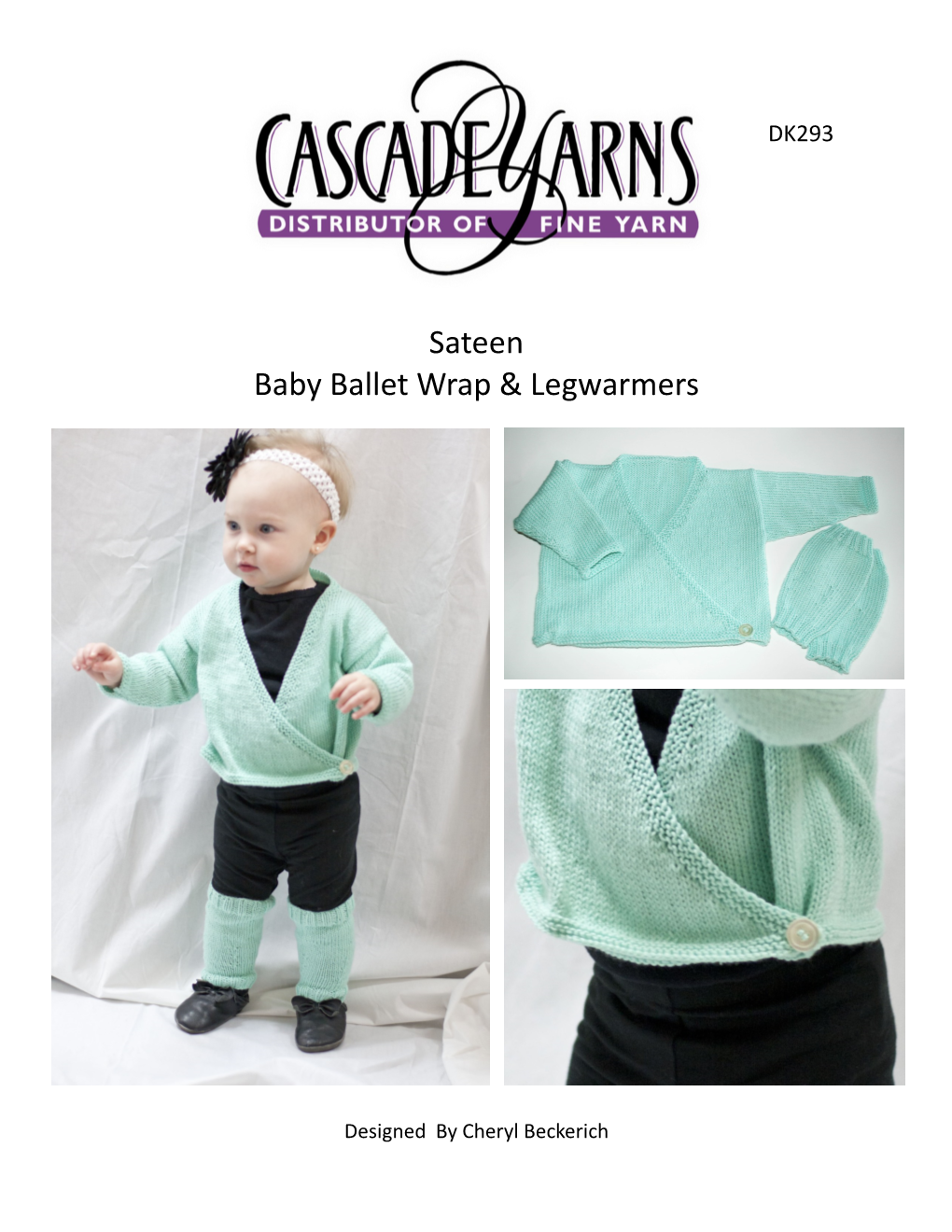 Sateen Baby Ballet Wrap & Legwarmers