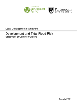 Development and Tidal Flood Risk Statement of Common Ground