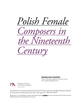 Polish Female Composers in the Nineteenth Century